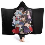 Anime Inuyasha Hooded Blanket - All Season 3D Hooded Blanket for Kids Teens and Adults