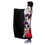 Anime Inuyasha Hooded Blanket - All Season 3D Hooded Blanket for Kids Teens and Adults