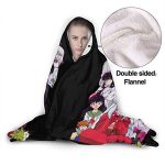 Anime Inuyasha Hooded Blanket - All Season 3D Hooded Blanket for Kids Teens and Adults