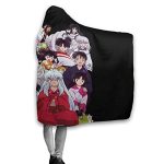 Anime Inuyasha Hooded Blanket - All Season 3D Hooded Blanket for Kids Teens and Adults