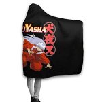 Anime Inuyasha Hooded Blanket - All Season 3D Hooded Blanket for Kids Teens and Adults