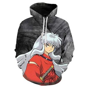 Anime Inuyasha Hoodies - Inuyasha Unisex 3D Printed Pullover Hooded Sweatshirt