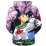 Anime Inuyasha Hoodies - Kagome Higurashi Unisex 3D Printed Pullover Hooded Sweatshirt