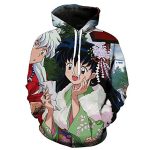 Anime Inuyasha Hoodies - Kagome Higurashi Unisex 3D Printed Pullover Hooded Sweatshirt