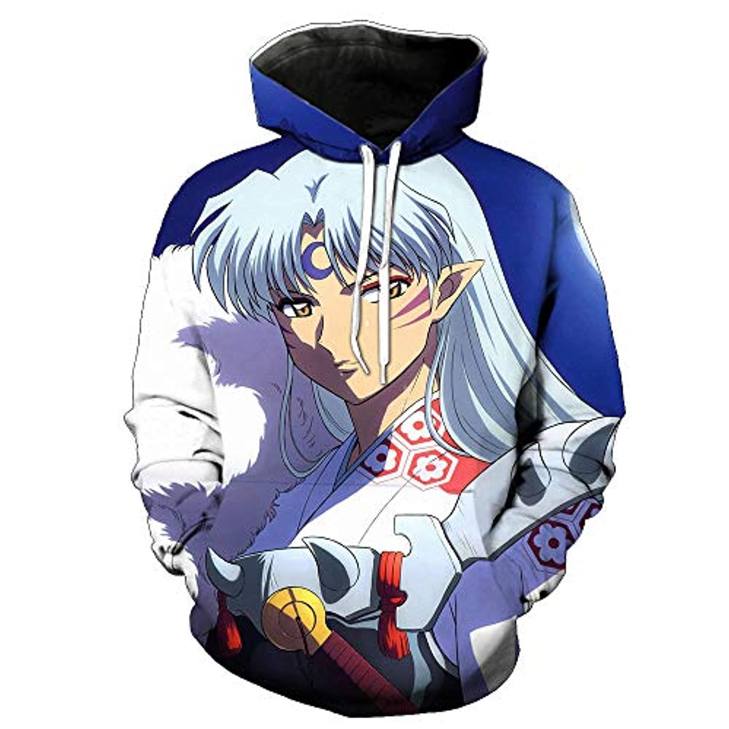 Inuyasha Sesshomaru Anime 3D Print Mens Fashion Hoodies & Sweatshirts