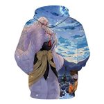 Anime Inuyasha Hoodies - Sesshōmaru Unisex 3D Printed Pullover Hooded Sweatshirt