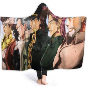 Anime Jojo's Bizarre Adventure Hooded Blanket