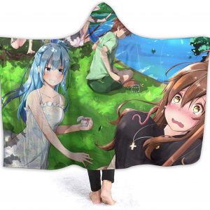 Anime Konosuba Fleece Flannel Blanket - Travel Hooded Blanket