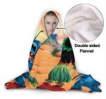 Anime Li-Lo & Sti-Tch Baby Anime Hooded Blanket