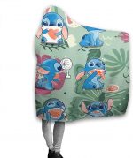 Anime Li-Lo & Sti-Tch Baby Anime Hooded Blanket