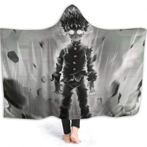 Anime Mob Psycho 100 Wrinkle-Resistant Hooded Blanket