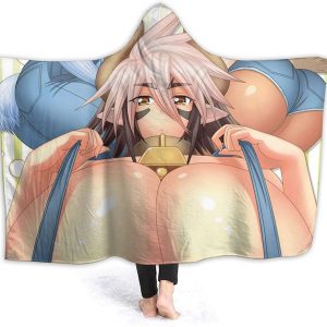 Anime Monster Musume Wrinkle-Resistant Nap Hooded Blanket