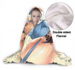 Anime Monster Musume Wrinkle-Resistant Nap Hooded Blanket