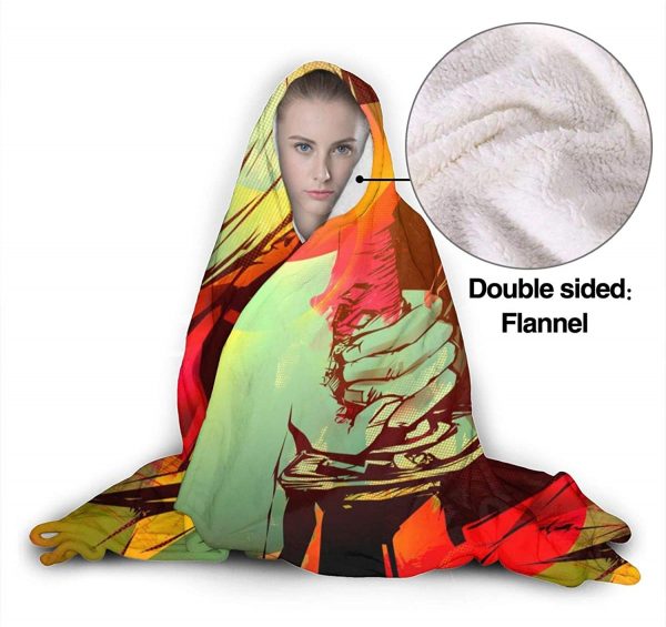 Anime Monster Musume Wrinkle-Resistant Nap Hooded Blanket