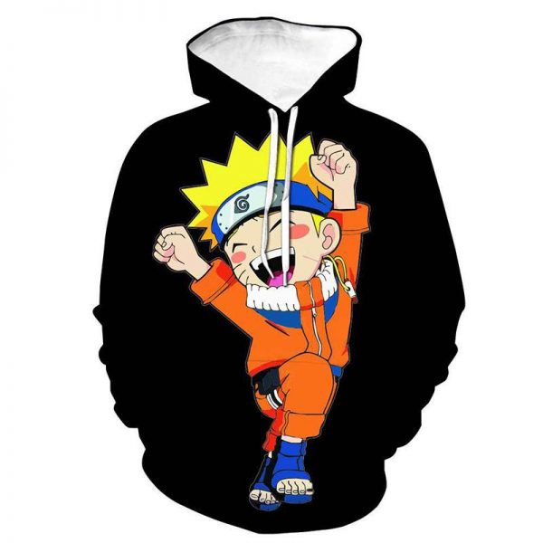 Anime Naruto 3D Printed Hooded Pullover Hoodie Sweatshirt Hip Hop Top