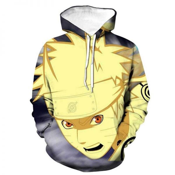 Anime Naruto 3D Printed Hooded Pullover Sweatshirt Hip Hop Top Hoodie
