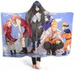 Anime Naruto Hooded Blanket - Flannel Soft Warm Blanket