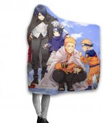 Anime Naruto Hooded Blanket - Flannel Soft Warm Blanket