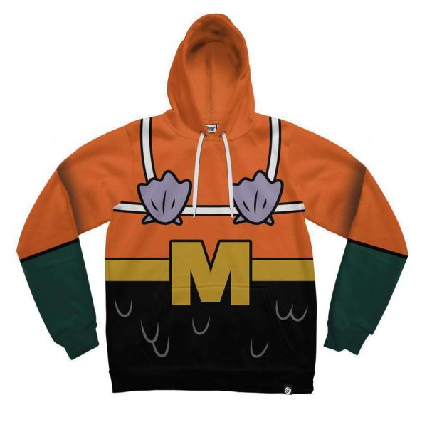 Anime Naruto Hoodies Red 3D Print Pattern Pullover Hoodie