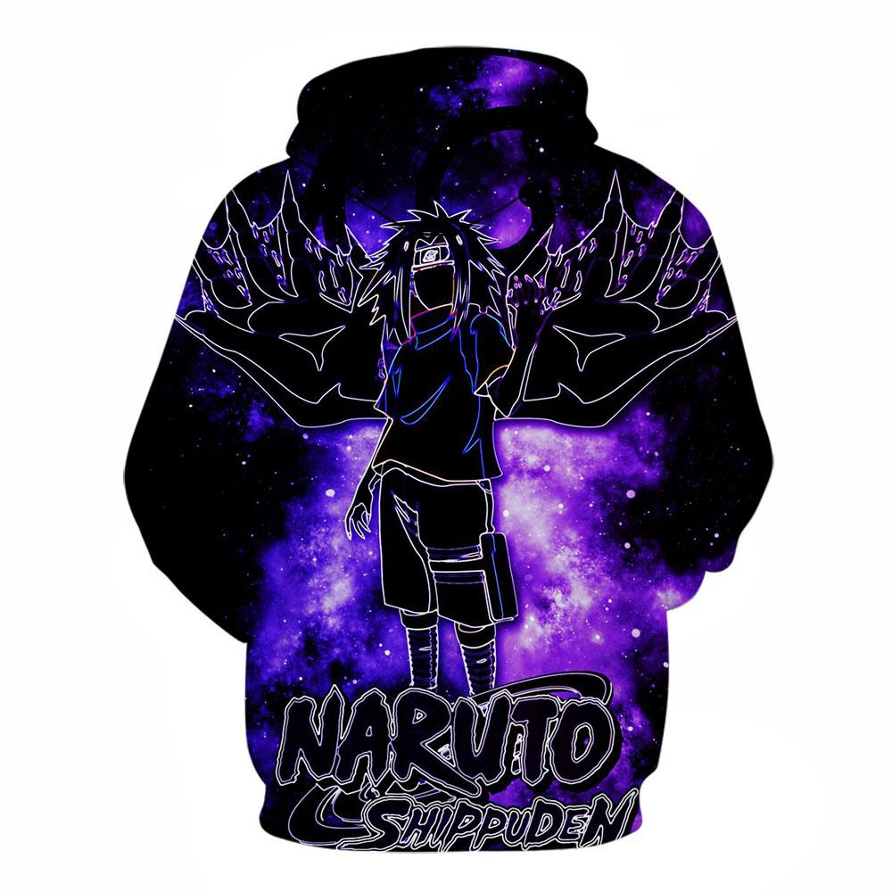 Anime Naruto Uchiha Sasuke Hoodie-3D Printed Hooded Casual Pullover