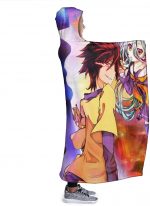 Anime No Game No Life Fleece Flannel Hooded Blankets