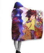 Anime No Game No Life Fleece Flannel Hooded Blankets