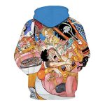 Anime One Piece 3D Printed Hoodie - Unisex Luffy Pullover Sweatshirt
