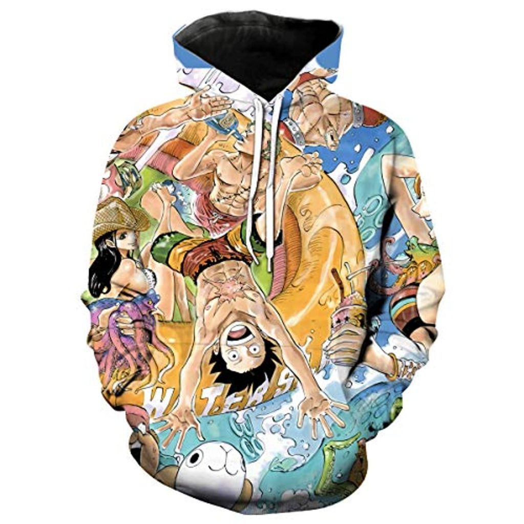 Anime Luffy Hoodie voor Kinderen, One Piece Sweatshirt, Jas voor Baby