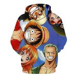 Anime One Piece Hoodie - Monkey D Luffy 3D Printed Pullover Sweatshirt