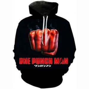 Anime One Punch Man Hoodies - Fist 3D Print Pullover Hoodie