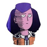 Anime One Punch Man Hoodies - Saitama 3D Print Purple Pullover Hoodie