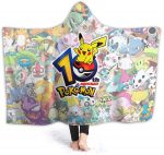 Anime Pokemon Blanket - Wearable Throw Hooded Blanket