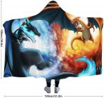 Anime Pokemon Blankets - Winter Throw Hooded Blankets