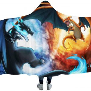 Anime Pokemon Blankets - Winter Throw Hooded Blankets
