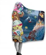 Anime Pokemon Cloak Hooded Blankets - Anti-Pilling Fleece Throw Blankets