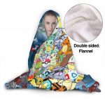 Anime Pokemon Cloak Hooded Blankets - Anti-Pilling Fleece Throw Blankets