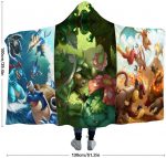 Anime Pokemon Hooded Blanket