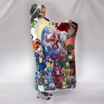 Anime Pokemon Hooded Blanket - Team Together Blanket