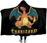 Anime Pokemon Hooded Flannel Blankets