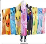 Anime Pokemon Throw Winter Blankets - Hooded Blankets