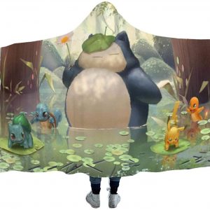 Anime Pokemon Winter Wearable Blankets - Collection Hooded Blankets