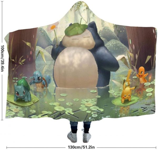 Anime Pokemon Winter Wearable Blankets - Collection Hooded Blankets