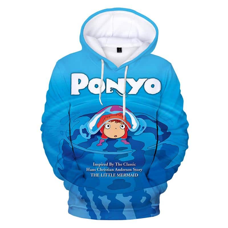 Anime Ponyo on the Cliff Sweatshirts - 3D Printed Hoodie