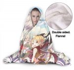 Anime Re Zero Fleece Flannel Hooded Blanket