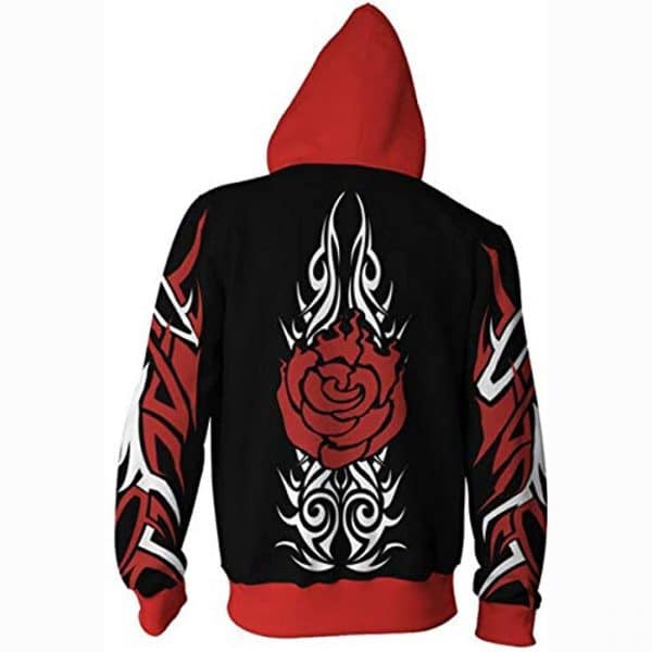 Anime RWBY Zip Up Hoodie - Black Jacket Zip Up Hoodie