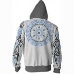 Anime RWBY Zip Up Hoodie - White Jacket Zip Up Hoodie