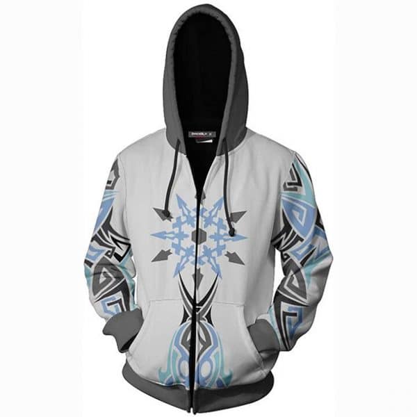 Anime RWBY Zip Up Hoodie - White Jacket Zip Up Hoodie