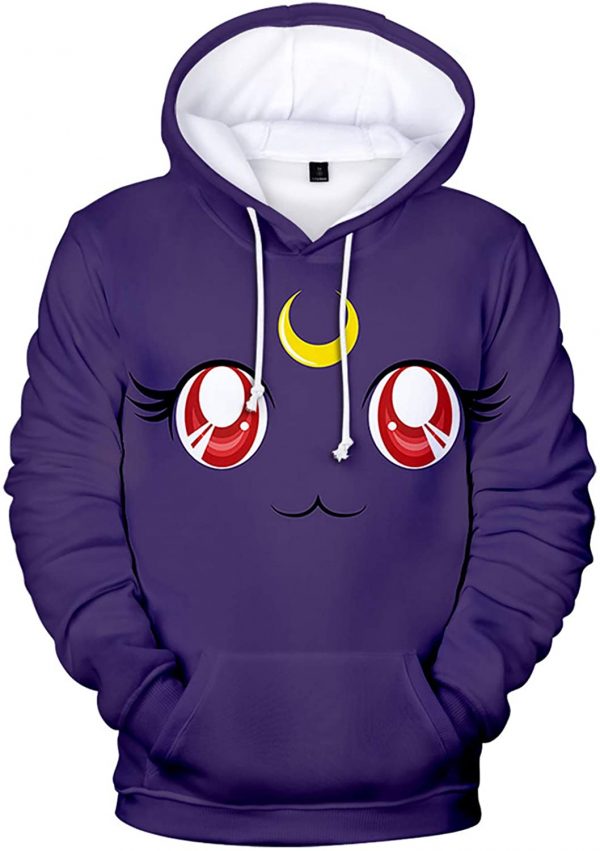 Anime Sailor Moon Hoodie - Cute Sailor Moon 3D Print Pullover Hoodie
