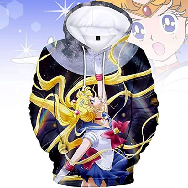 Anime Sailor Moon Hoodie - Sailor Moon 3D Print Pullover Hoodie