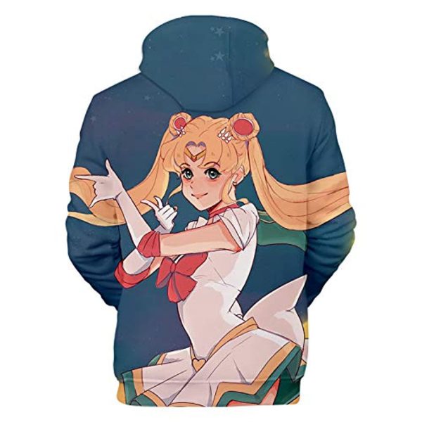 Anime Sailor Moon Hoodie - Sailor Moon 3D Print Pullover Hoodie